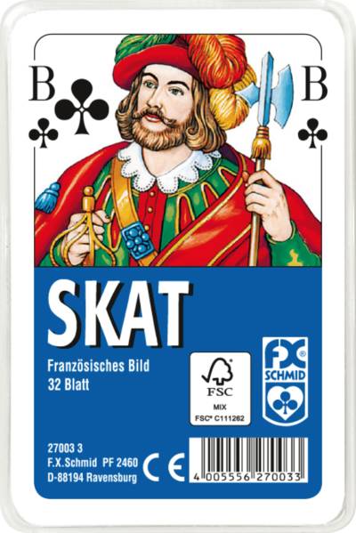 RAVENSBURGER Skat im Glas-Etui französisches Bild